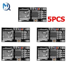 카오디오 레벨메타PD/QC 디코이 보드 고속 충전 USB 부스트 모듈 유형-c, 02 5pcs