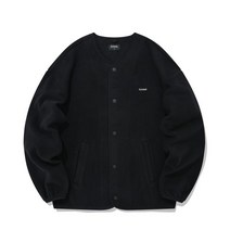COVERNAT 플리스 카라리스 자켓 블랙