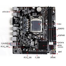 골든헬퍼 H61 Motherboard LGA 1155 CPU Socket Dual Channel DDR3 PCI-E 3.0 X16 8 USB 2.0 VGA HD SATA Compu, [01] 마더 보드