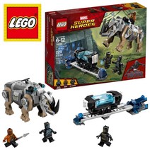 레고 76099 마블 어벤져스 블랙팬서 킬몽거 광산 코뿔소 대결
