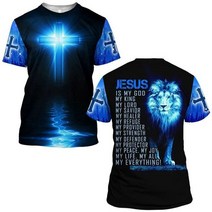 예수님 그리스도 PLstar Cosmos Christian olic Jesus R Streetwear 3DPrint Summer Casual Funny T-shirts, 18 T-shirts_02 S