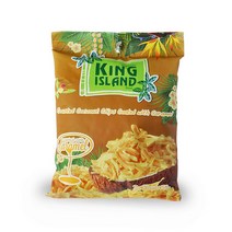 킹 아일랜드 카라멜맛 코코넛 칩 스낵 50g, 1개