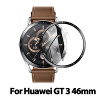 스마트 워치 화웨이 시계 GT 3 2 42mm 스마트 워치 20D 부드러운 유리 곡선 보호 필름 액세서리에 대 한 화, 01 GT 3 46mm_02 2 Pcs