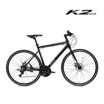 2022 K2BIKE 크라이저H21D 700C 21단하이브리드자전거, 미조립+기본공구, 매트블랙레드500