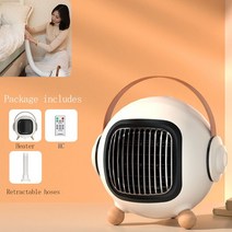 전기 난방 팬 800W 미니 다기능 휴대용 원격 제어 히터 건조기 홈 오피스 소형 따뜻한, 01 B set_01 800W_02 UK