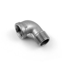 스텐 암수엘보 15A-90도 수도 부속 배관자재 설비, 1개