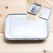 리시안제이 20X15CM 은박도시락 5개입 도시락용기 은박용기