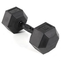 바디엑스 [낱개] 육각아령 고무덤벨 12kg 블랙그립 네츄럴고무재질, 단품없음, 선택완료