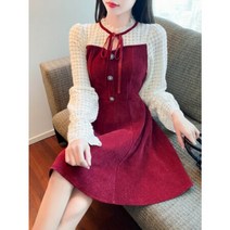 여성 봄 트랜드 원피스 하이 엔드 브랜드 드레스 과 가을 2022 새로운 패션 하이 엔드 슬리밍 기질 서양식 모든 경기 인기있는 작은 롱 스커트 의 새로운 2