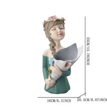 39 스타일 북유럽 패션 소녀 수 지 꽃병 장식 TV 홈 냄비 테이블, 13 14