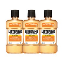 리스테린 내추럴 시트러스 구강쳥걸제, 250ml, 3개