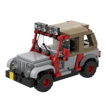 호환블럭 크리에이터 MOC-48461 Jurassic Park Staff Jeep 쥬라기공원 스태프 지프 호환 신제품 창작