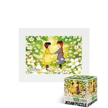 퍼즐피플 빨강머리앤 108피스 미니큐브 직소퍼즐 모음, 미니큐브 빨강머리앤 너와나 108피스 액자포함(108피스자체제작화이트), 108p