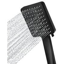 Newentor 2023 사각형 샤워헤드 6단모드 나노 버블 절수 샤워기 헤드, 블랙