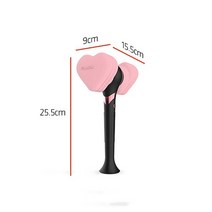 응원봉 아미밤 야광봉 스타일 세븐틴 빅뱅 엑소 손전등 글로우 램프 콘서트 팬, 블랙 핑크, Black pink