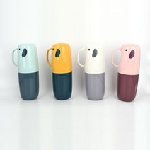 어린이집 양치통 휴대용 컵 보관 케이스 칫솔보관함 유아 유치원 초등학교 여행용 양치컵세트, ONLY칫솔통, 4.핑크