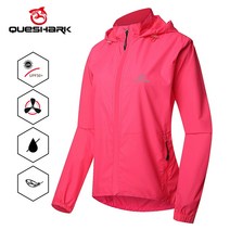 여름점퍼 queshark 여성 방풍 방수 반사 사이클링 자켓 mtb Bicycle long sleeve windbreaker sleeveless vest bike coat