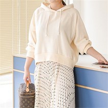 클로젯나인 나그랑 세미크롭 후드티셔츠 6color