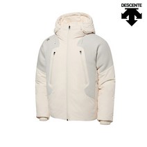 데상트 남성 하이브리드 어깨부위 스웨터 페이스 후드 다운자켓 SM421SDJN4_IVO