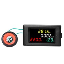 측정 측량도구 캘리퍼 노기스 AC 전원 LCD 디지털 전압 전류 전력 전류계 KWH 패널 미터 전기 에너지 소비, 02 4 in 1_02 AC 300V-450V