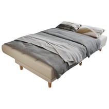 변신 수납 평상형 추천 패브릭 인테리어 침실 일인용 데이베드 1인용 투룸, 1.8m-2m, 나노테크놀로지 천 팔걸이 2.1m+발+티테이블