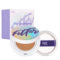 프리티필터 촉촉한 터치 커버 물광 쿠션 팩트 SPF50+ PA+++, 23호 네추럴베이지 본품+리필 1개