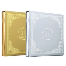 [∂LL7] 베스트원 양장 금은볼트 앨범 30매 포토정리 사진 수납 접착 보관 사진첩 접착식 사진집_h§eEA, §ff_골드