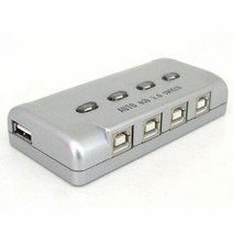 4대1-수동 스위치 및 프로그램 전환 방식 USB 공유기, 1개
