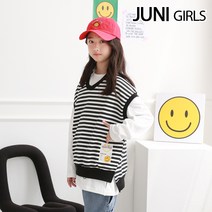 주니걸즈 펀라벨베스트 티셔츠