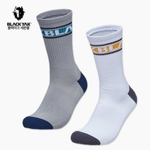 블랙야크 공용 등산양말 폴리진 미드삭스 2BYSCX3502 남성 여성 중목 사계절 기능성 삭스, 24, 그레이