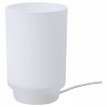이케아 이스브뤼타레 탁상스탠드 화이트 지름11cm 높이16cm 유리, 이미지참조