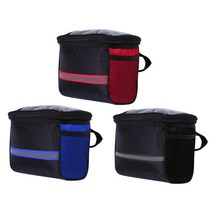 3pack 자전거 핸들바 가방 앞 바구니 보관 가방 라이딩 바이크 파우치 방수, 18x15cm, 폴리 에스테르, 다색