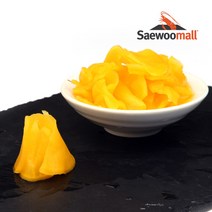 새우몰 얇은 단무지 슬라이스 1kg 고명 반찬용 좋아요 안짜고 안시고 달아요