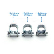 탁상바이스 미니 소형 목공 테이블 미니 클램프 연료 파이프 호스 클립 7mm-17mm 에어 워터 실리콘 옵션, 08 14-16mm