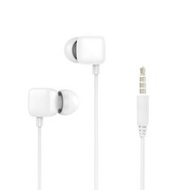 BiLe 갤럭시노트9/노트8 3.5mm 스테레오 이어폰, 화이트, BiLeSR2370