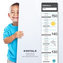 키즈토크 꿈나라 방수형 키재기자 + 도움자 + 테이프 4p, 혼합색상