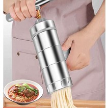 냉면기계 막국수 제면기 면뽑는 기계 가정용 수동, 업그레이드 깊고 두꺼움 6종 틀