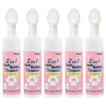 더독 2in1 풋 버블 반려동물용 클렌져, 130ml, 5개입