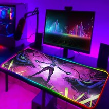 게이밍 의자리그 오브 레전드 컴퓨터 매트 RGB 마우스 게임 패드 Pc 액세서리 게이머 키보드 애니메이션, 14 HC006629_06 300x800x3mm
