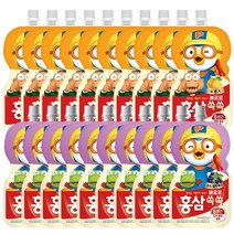 팔도 뽀로로 홍삼쏙쏙 100mlx20개 3종택1 아기주스, 1세트, 오렌지10개+포도블루베리10개