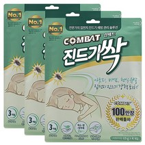 컴배트 진드기싹 시트 4개입x3팩 집 먼지 진드기 해충 제거 방충 제 살충제, 3개, 2oz
