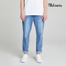 TBJ 유니 테이퍼드 L톤 올밴딩 데님 팬츠(T205DP552P)