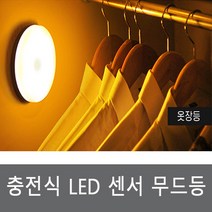 충전식 LED 센서 무드등 동작감지 수면등 스텐드 책상전등, 화이트
