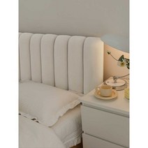침대 헤드보드 신혼침대 헤드보드, 밀크티 120cmx62cm