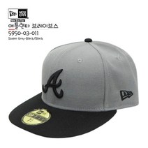 [뉴에라][슈즈네][정품] MLB 베이직 사이즈캡 애틀랜타 브레이브스 야구모자 사이즈캡 59FIFTY 메이저리그 선수모자 미국직배송