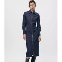 zara 자라 가을신상 여자데님원피스 지퍼슬림 청원피스 10H1108