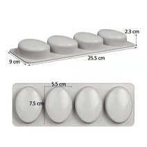 비누만들기 비누키트새로운 6 구멍 꽃 모양의 실리콘 비누 금형 DIY 수제 케이크 초콜릿 양초 아로마 테라, 07 Ovel