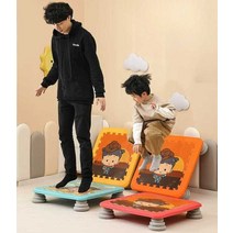 점핑트램폴린 감각 훈련 고조 게임 가정용 장난감, 트램펄린(노란색)