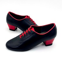 [케이탑 댄스화] 여성 고급 수제 댄스화 라인댄스화 라틴댄스화 모던화 재즈댄스화 댄스스포츠화, 블랙레드, 기본, 225