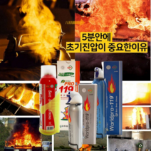 차량용 가정용 업소용 캠핑 소화기 휴대용 스프레이 소화기, 360ml